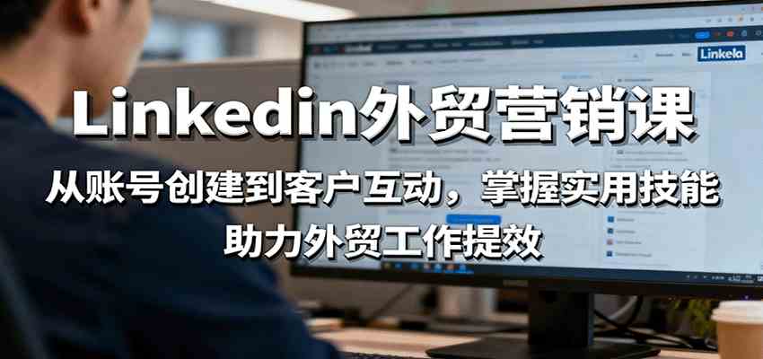 LinkedIn外贸营销课:从账号创建到客户互动,掌握实用技能,助力外贸工作提效-鹊桥梦网创
