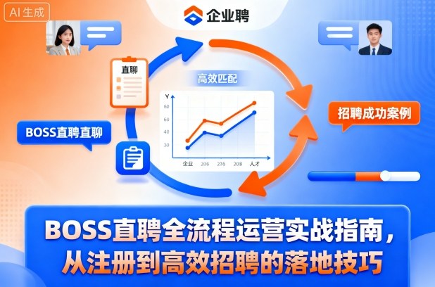 BOSS直聘全流程运营实战指南，从注册到高效招聘的落地技巧-鹊桥梦网创