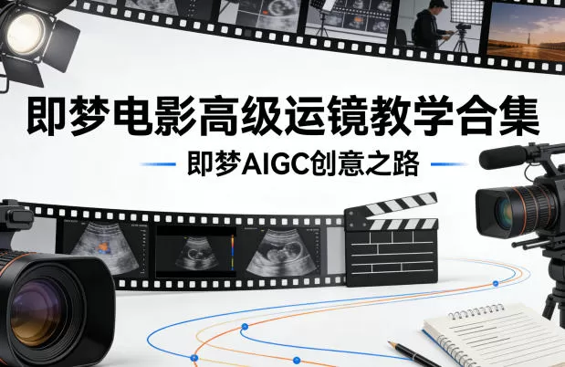 即梦电影高级运镜教学合集,即梦AIGC创意之路-鹊桥梦网创