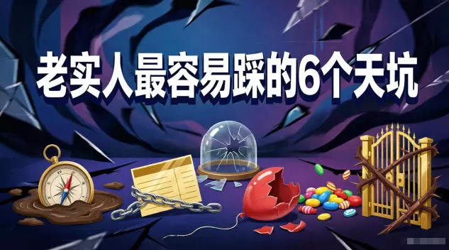 付费文章:老实人最容易踩的6个天坑-鹊桥梦网创