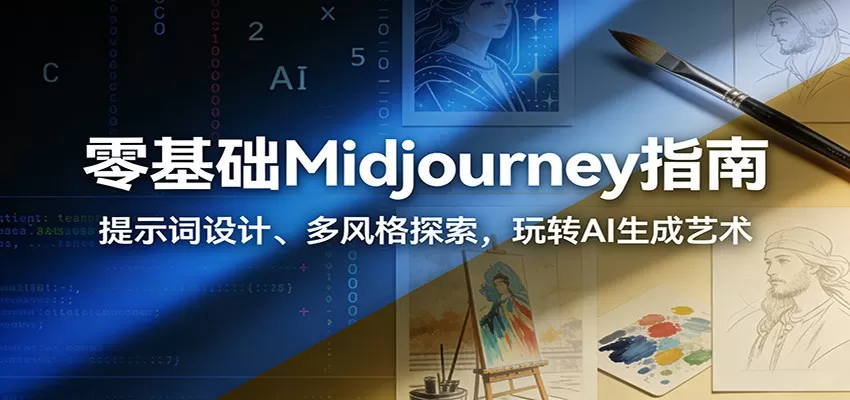 零基础Midjourney指南：提示词设计、多风格探索，玩转AI生成艺术