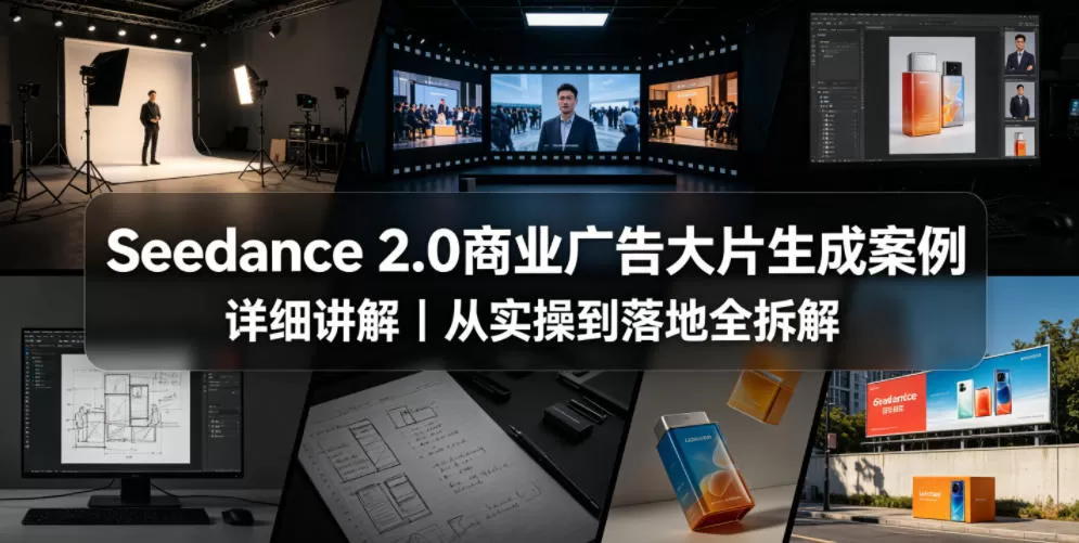 Seedance 2.0商业广告大片生成案例详细讲解｜从实操到落地全拆解-鹊桥梦网创