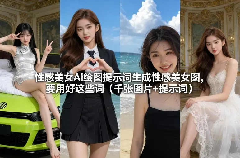 性感美女Ai绘图提示词生成性感美女图，要用好这些词（千张图片+提示词）-鹊桥梦网创