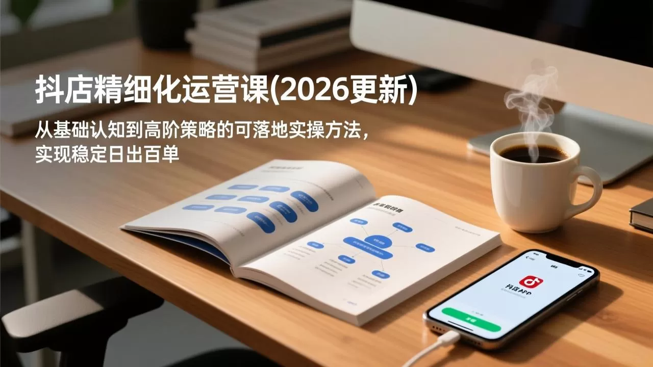 抖店精细化运营课(更新6月-鹊桥梦网创