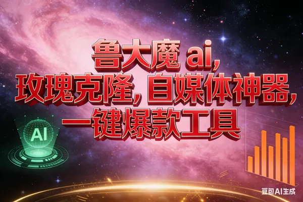 （17025期）玫瑰克隆神器，ai鲁大魔，自媒体必备神器，一键爆款，详细教程-鹊桥梦网创