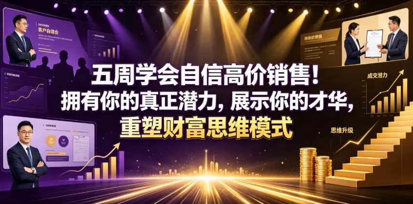 五周学会自信高价销售!拥有你的真正潜力,展示你的才华,重塑财富思维模式【原创双语字幕】 五周学会自信高价销售!拥有你的真正潜力,展示你的才华,重塑财富思维模式【原创双语字幕】