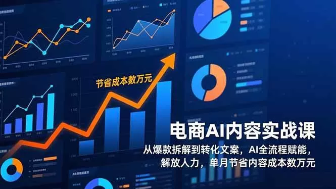（17061期）电商AI内容实战课，从爆款拆解到转化文案，AI全流程赋能，解放人力，单月节省内容成本数万元-鹊桥梦网创