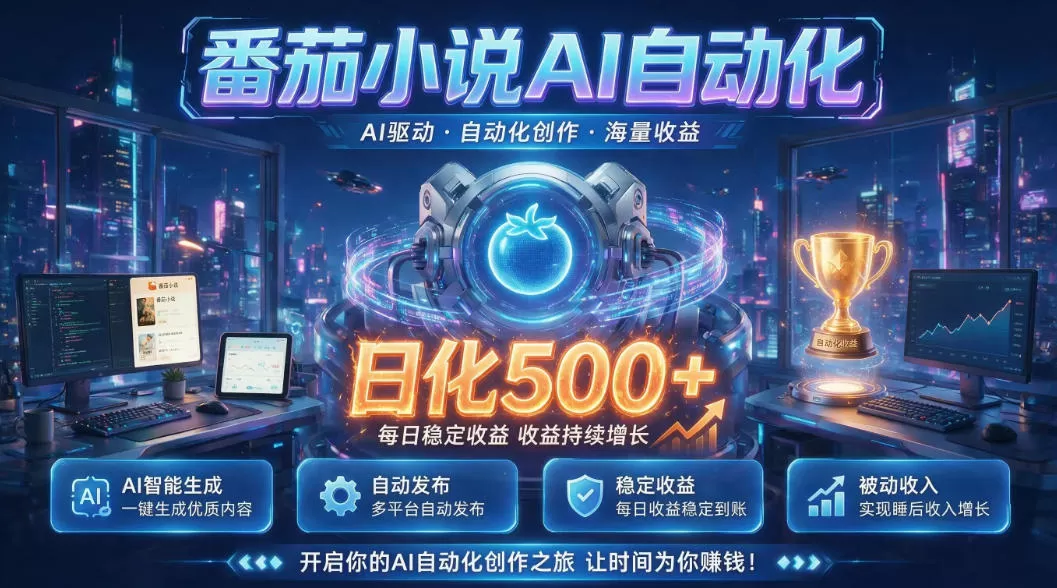 小白可做番茄AI，居家轻创业，每日稳赚500➕，普通人低门槛轻松线上增收【揭秘】-鹊桥梦网创
