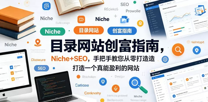 目录网站创富指南，Niche+SEO，手把手教您从零打造打造一个真能盈利的网站【原创双语字幕】-鹊桥梦网创