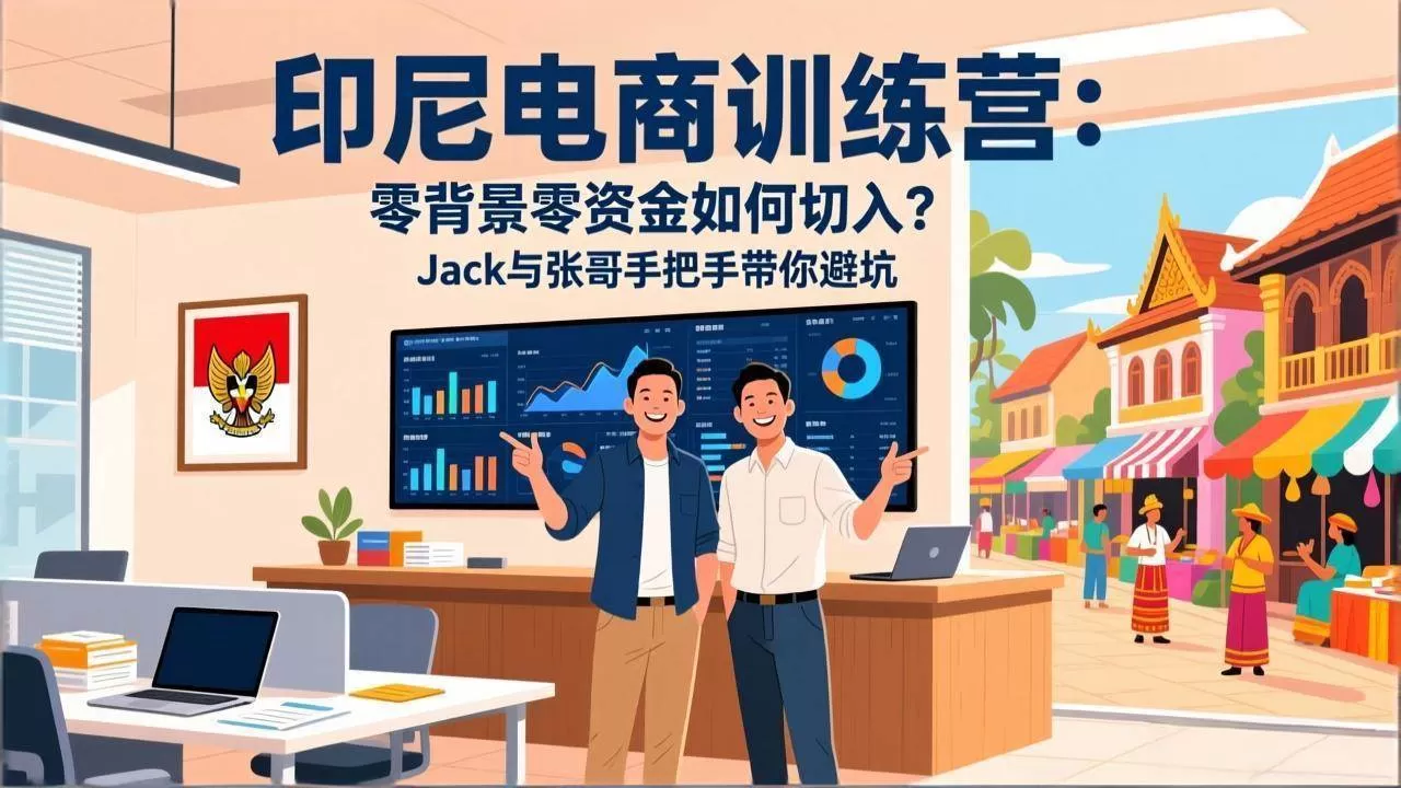 （17533期）印尼电商训练营：零背景零资金如何切入？Jack与张哥手把手带你避坑