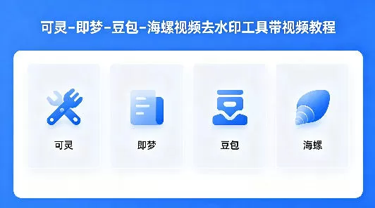 可灵–即梦–豆包–海螺视频去水印工具带视频教程