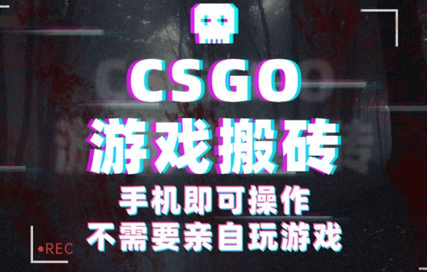 CSGO游戏挂机捡漏，单日扫货500+，年底小高峰上车可吃肉，手机即可操作兼职副业-鹊桥梦网创