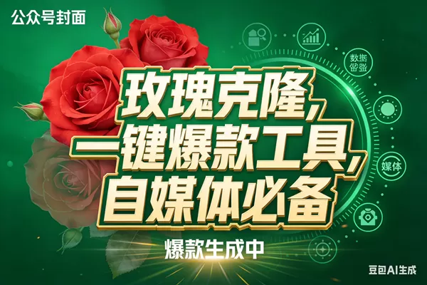 (17813期)玫瑰克隆,ai鲁大魔工具,自媒体必备神器,一键爆款,详细教程。-鹊桥梦网创