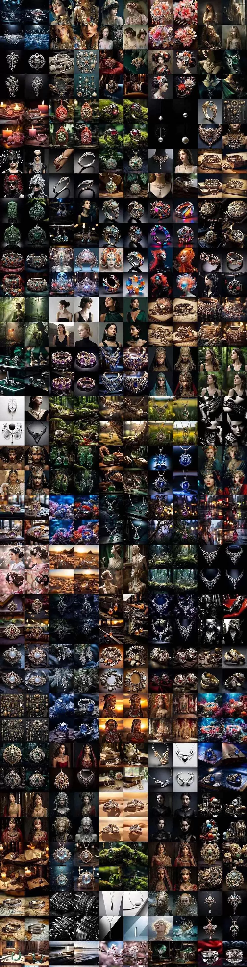 (17272期)460+专业Midjourney珠宝摄影AI提示词+成效果图,戒指/项链/耳环/手链/宝石/及奢侈配饰等全品类 (17272期)460+专业Midjourney珠宝摄影AI提示词+成效果图,戒指/项链/耳环/手链/宝石/及奢侈配饰等全品类