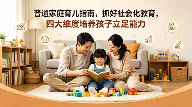 付费文章:普通家庭育儿指南,抓好社会化教育,四大维度培养孩子立足能力-鹊桥梦网创
