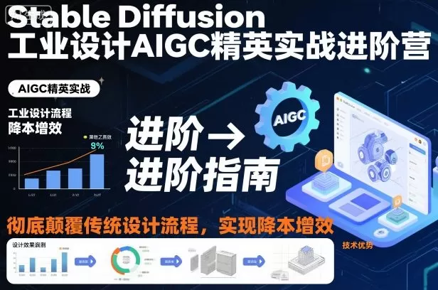 Stable Diffusion工业设计AIGC精英实战进阶营,彻底颠覆传统设计流程,实现降本增效 Stable Diffusion工业设计AIGC精英实战进阶营,彻底颠覆传统设计流程,实现降本增效
