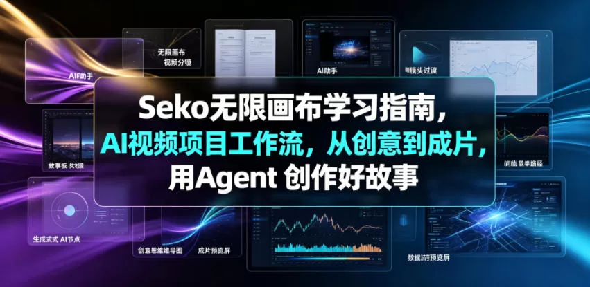 Seko无限画布学习指南,AI视频项目工作流,从创意到成片,用Agent 创作好故事 Seko无限画布学习指南,AI视频项目工作流,从创意到成片,用Agent 创作好故事