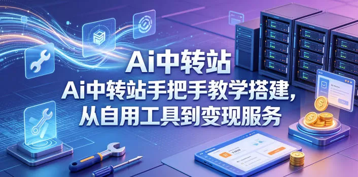 Ai中转站手把手教学搭建，从自用工具到变现服务-鹊桥梦网创