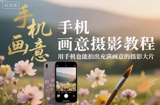 手机画意摄影教程,用手机也能拍出充满画意的摄影大片-鹊桥梦网创