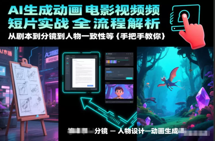 AI生成动画电影视频短片实战全流程解析，从剧本到分镜到人物一致性等手把手教你-鹊桥梦网创