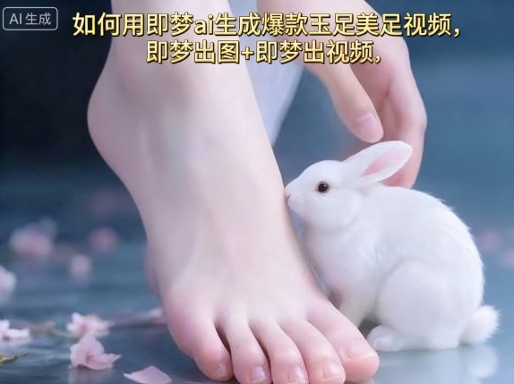 如何用即梦ai生成爆款玉足美足视频,即梦出图+即梦出视频,快速涨粉-鹊桥梦网创