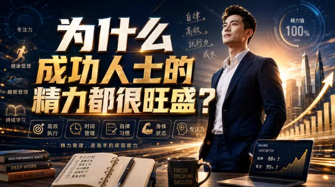 付费文章：为什么成功人士的精力都很旺盛？
