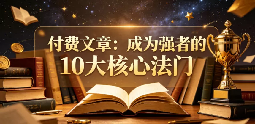 付费文章:成为强者的10大核心法门-鹊桥梦网创