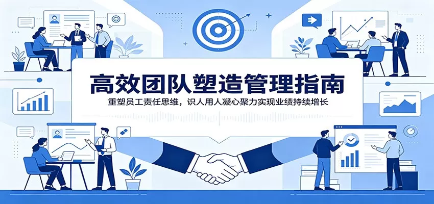 高效团队塑造管理指南：重塑员工责任思维，识人用人凝心聚力实现业绩持续增长-鹊桥梦网创