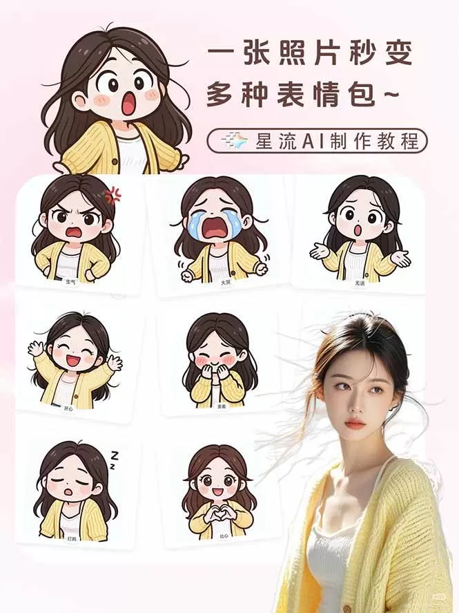 （17482期）一张照片秒变N种专属表情包，三步搞定可爱搞怪治愈风，从此斗图聊天不再到处存别人图