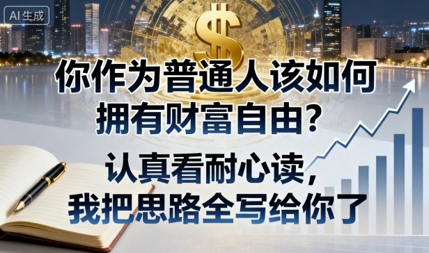 付费文章：你作为普通人该如何拥有财富自由？认真看耐心读，我把思路全写给你了-鹊桥梦网创