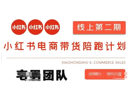 小红书电商带货课2期，月利润20个的小红书电商的有货源，无货源，虚拟产品，付费投流等整套玩法-鹊桥梦网创