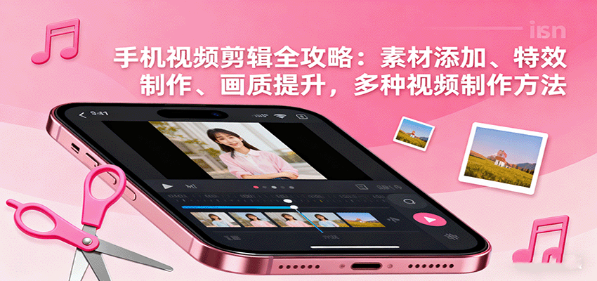 手机视频剪辑全攻略:素材添加、特效制作、画质提升,多种视频制作方法-鹊桥梦网创