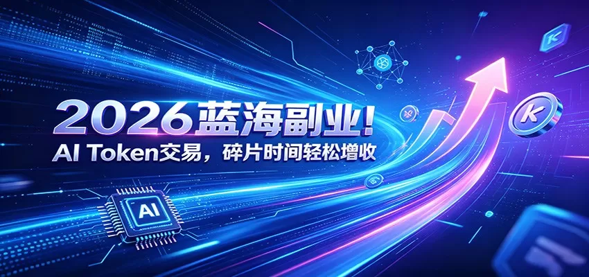 2026蓝海副业!AI Token交易,碎片时间轻松增收-鹊桥梦网创