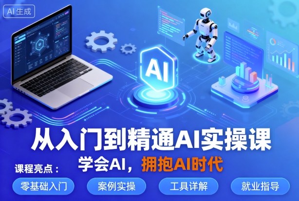 从入门到精通AI实操课，学会AI，拥抱AI时代-鹊桥梦网创