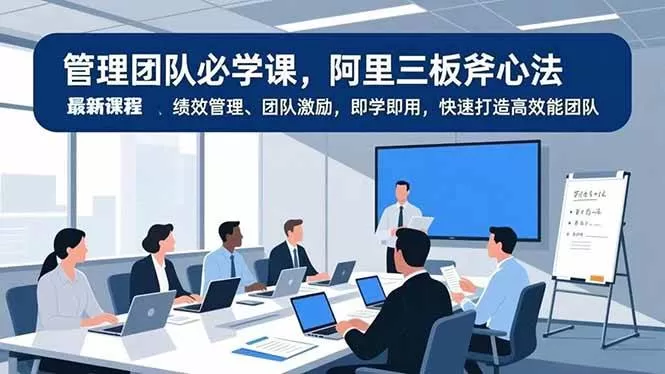 （16929期）管理团队必学课，阿里三板斧心法、绩效管理、团队激励，即学即用，快速打造高效能团队-鹊桥梦网创